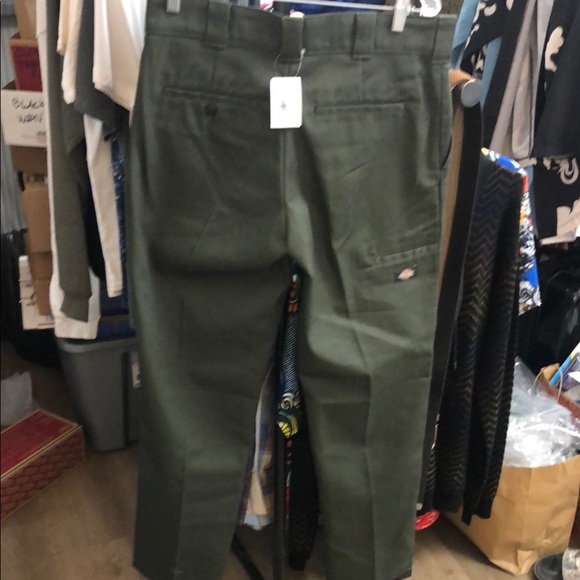 Dickies Green Chinos Classic Straight Leg - Picture 5 of 9